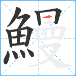 鰻笔顺分解图片14