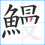 鰻笔顺分解图片19