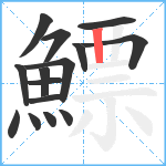 鰾笔顺分解图片15