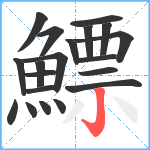 鰾笔顺分解图片20