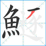 鱁笔顺分解图片13