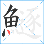 鱁笔顺分解图片9