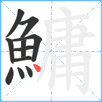 鱅笔顺分解图片11