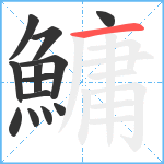 鱅笔顺分解图片13