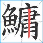 鱅笔顺分解图片22