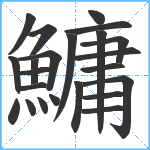 鱅笔顺分解图片23