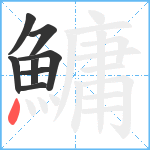 鱅笔顺分解图片8