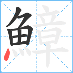 鱆笔顺分解图片8