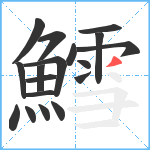 鱈笔顺分解图片18