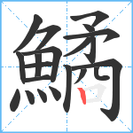 鱊笔顺分解图片21