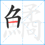 鱊笔顺分解图片5