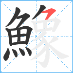 鱌笔顺分解图片13