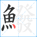 鱍笔顺分解图片11