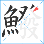 鱍笔顺分解图片15