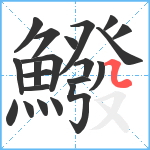 鱍笔顺分解图片21