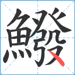 鱍笔顺分解图片23