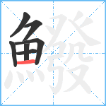 鱍笔顺分解图片7