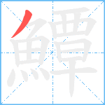 鱏笔顺分解图片1