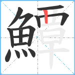 鱏笔顺分解图片15