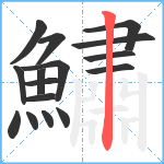 鱐笔顺分解图片16