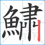 鱐笔顺分解图片21