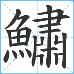 鱐笔顺分解图片26