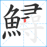 鱘笔顺分解图片16