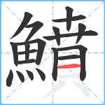 鱝笔顺分解图片20