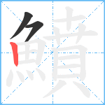 鱝笔顺分解图片3