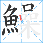 鱢笔顺分解图片15