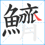 鱭笔顺分解图片21