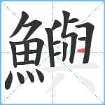 鱮笔顺分解图片21