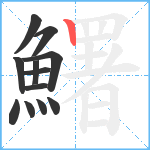 鱰笔顺分解图片12