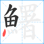 鱰笔顺分解图片8