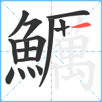 鱱笔顺分解图片16