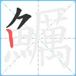 鱱笔顺分解图片3