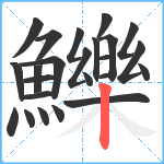 鱳笔顺分解图片24