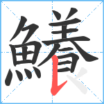 鱶笔顺分解图片24