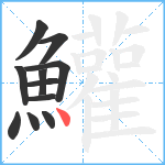 鱹笔顺分解图片11