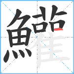 鱹笔顺分解图片21