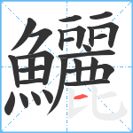 鱺笔顺分解图片27