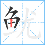 鱿笔顺分解图片6