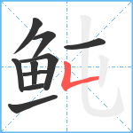 鲀笔顺分解图片10