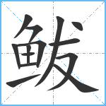 鲅笔顺分解图片14