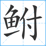 鲋笔顺分解图片14