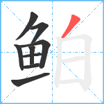 鲌笔顺分解图片9