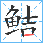 鲒笔顺分解图片14