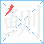 鲗笔顺分解图片1