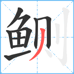 鲗笔顺分解图片11