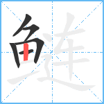 鲢笔顺分解图片6